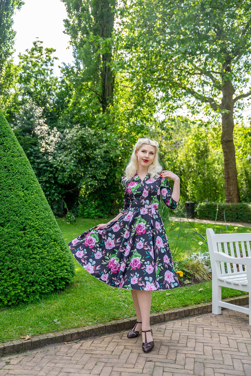 Helen Floral Swing Dress